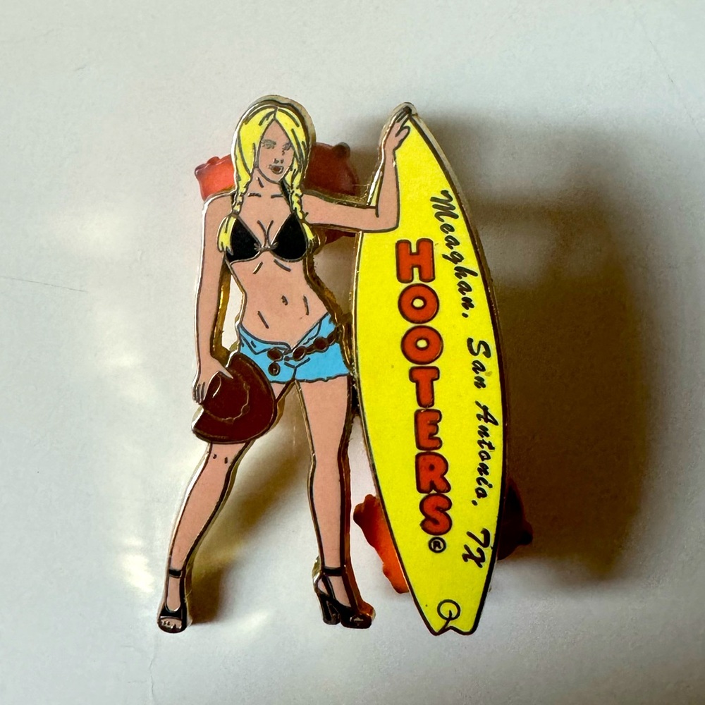 Limited edition hooters enamel pin
